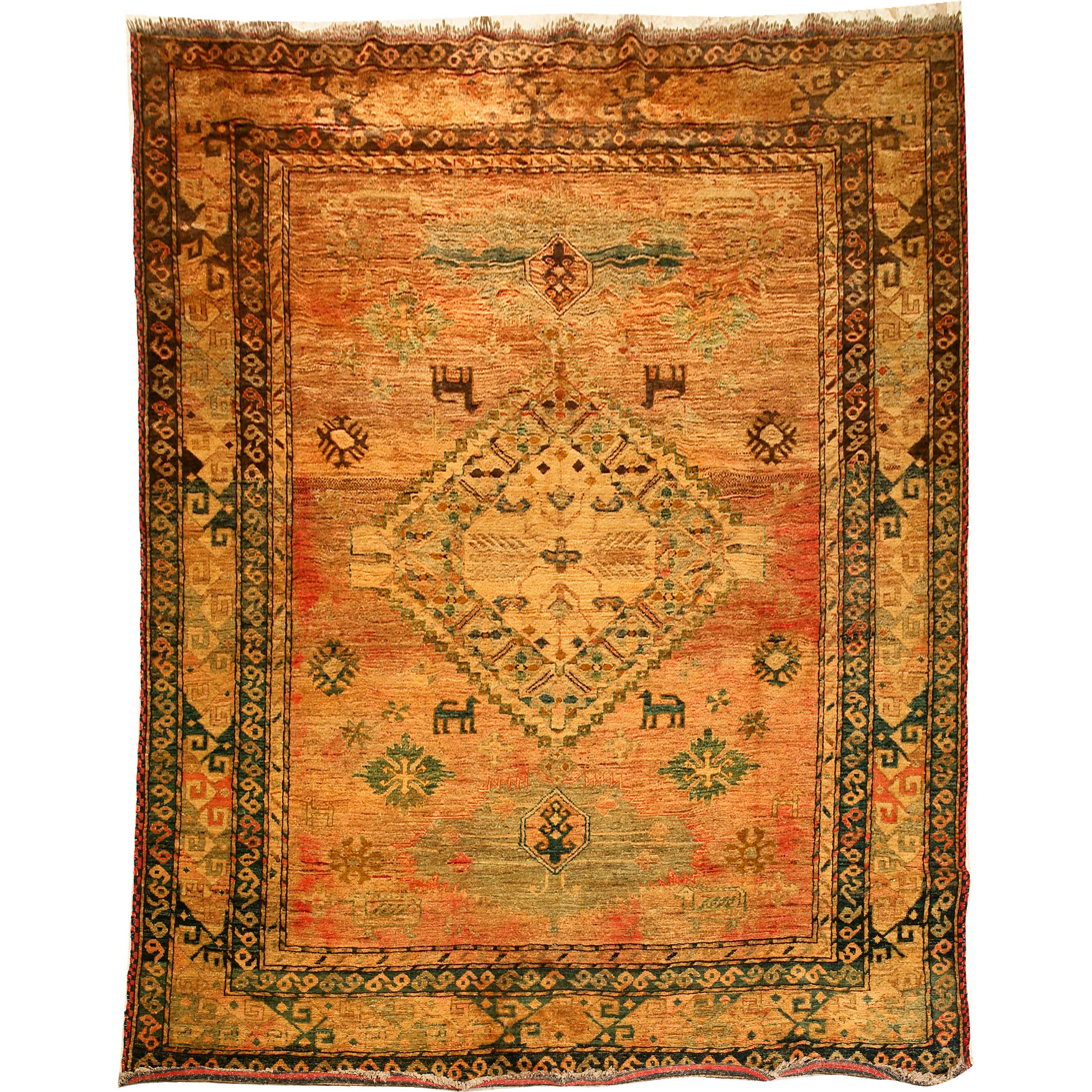 Antiques Kazak 200x184cm Oriental Nomad Rug Discount Persian Rugs